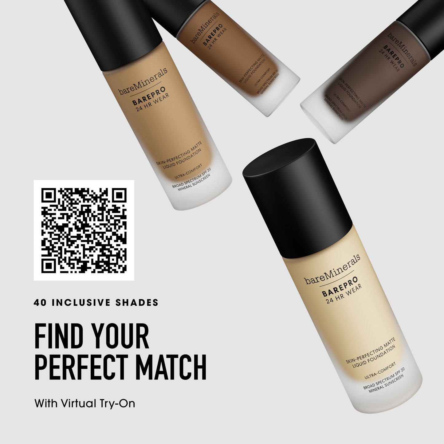 BAREPRO® 24HR Wear Skin-Perfecting Matte Liquid Foundation Mineral SPF 20