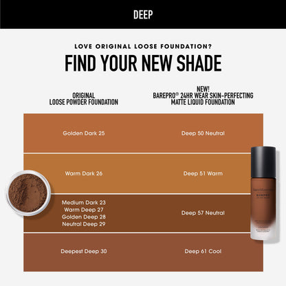 BAREPRO® 24HR Wear Skin-Perfecting Matte Liquid Foundation Mineral SPF 20