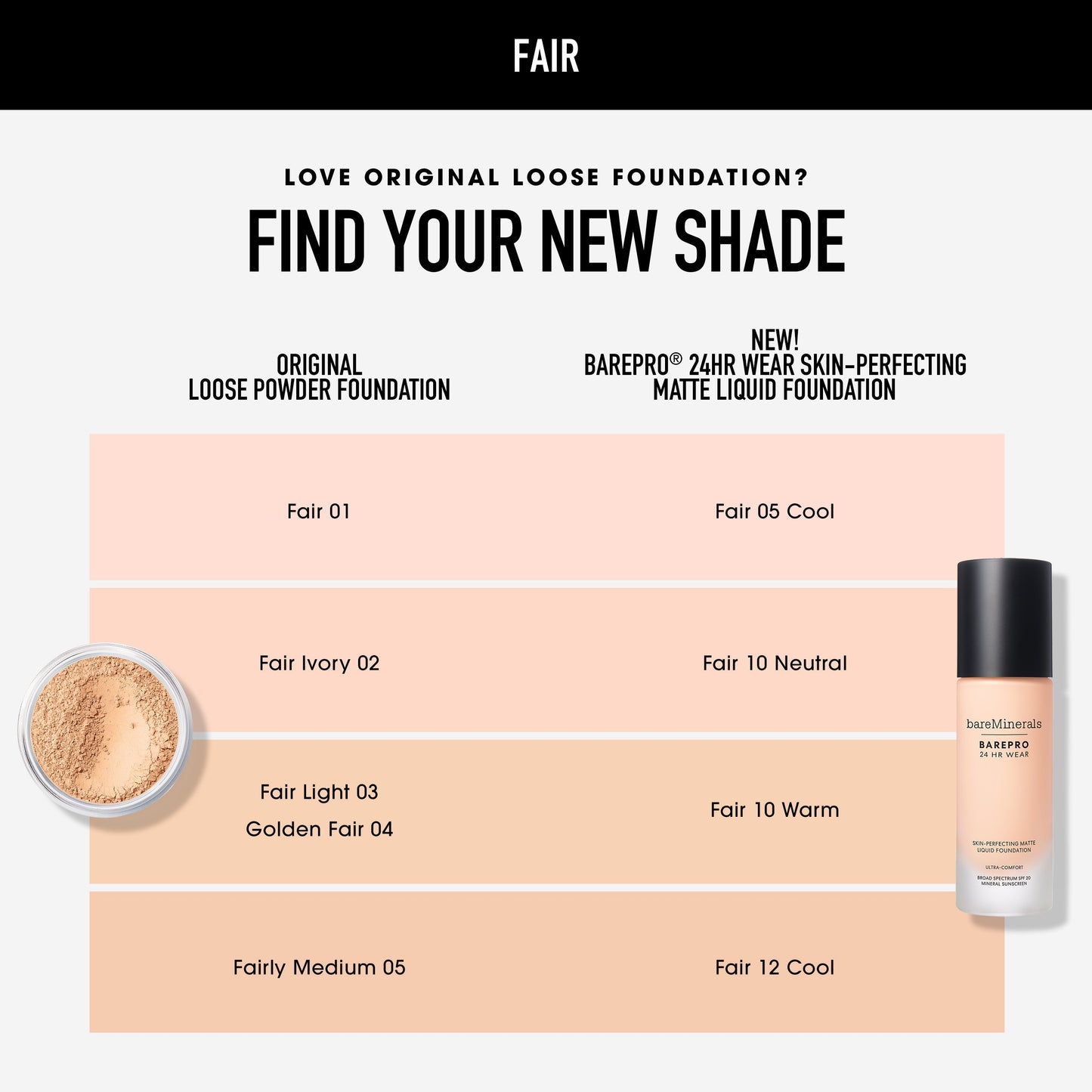 BAREPRO® 24HR Wear Skin-Perfecting Matte Liquid Foundation Mineral SPF 20